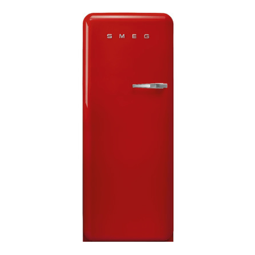 Smeg 50’s Style Refrigerator with Ice Compartment, 24″/60 cm, Left Hinge, Red