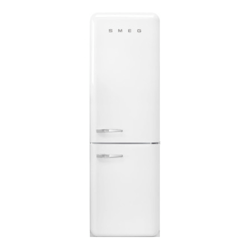 Smeg 50’s Style Refrigerador con Congelador Abajo, 24″/60 cm, Bisagra Derecha, Blanco