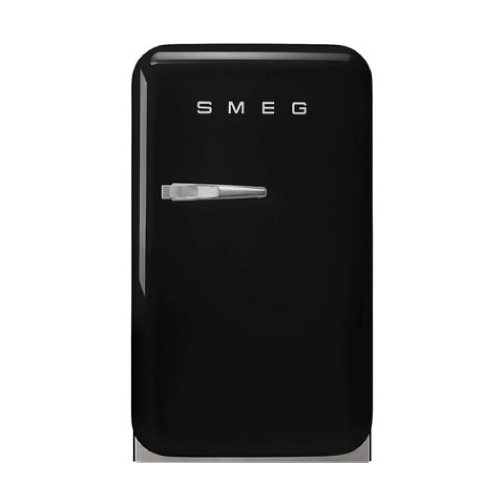 Smeg 50’s Style Mini Refrigerador, 16″/40 cm, Bisagra Derecha, Negro