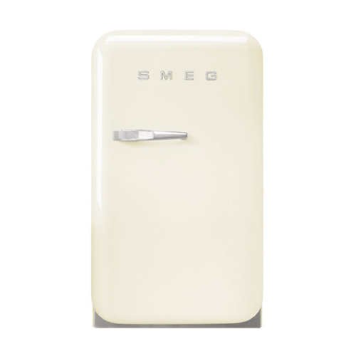 Smeg 50’s Style Mini Refrigerator, 16″/40 cm, Right Hinge, Cream
