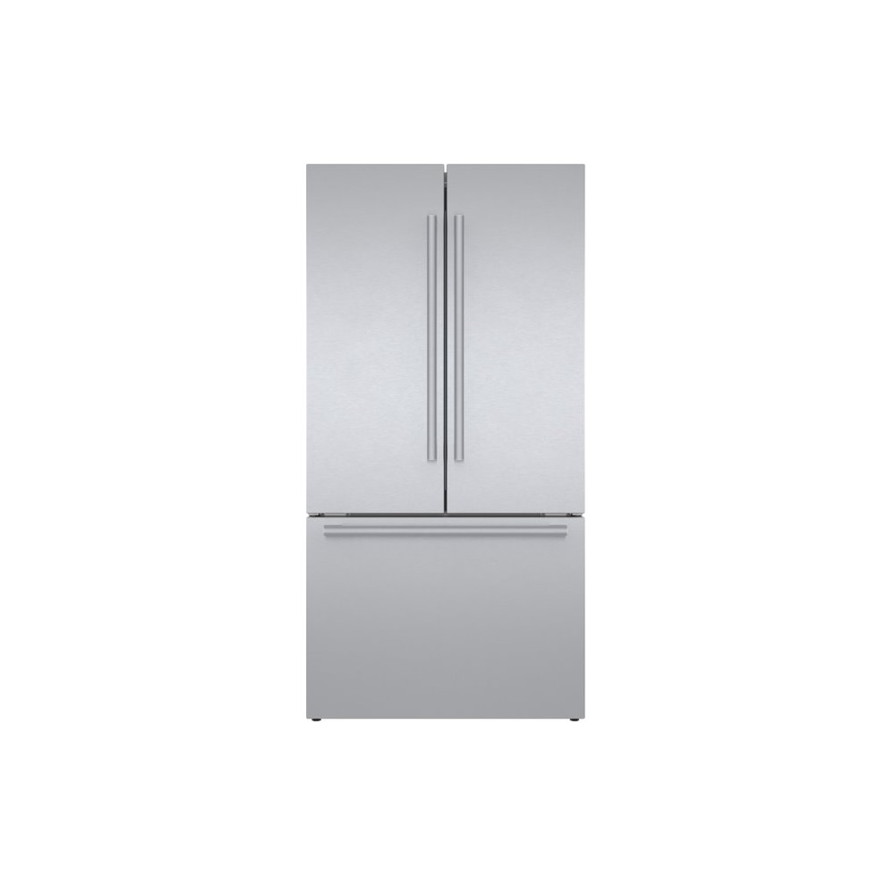 Bosch Refrigerador de Puerta Francesa y Congelador Inferior, 36″/90 cm, Serie 800, Acero Inoxidable