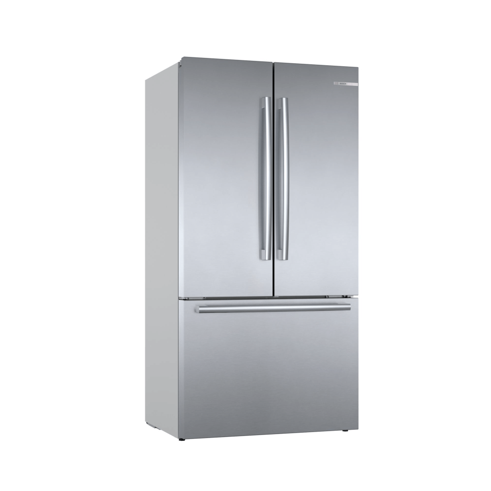 Bosch Refrigerador de Puerta Francesa y Congelador Abajo, 36″/90 cm, Serie 800, Acero Inoxidable