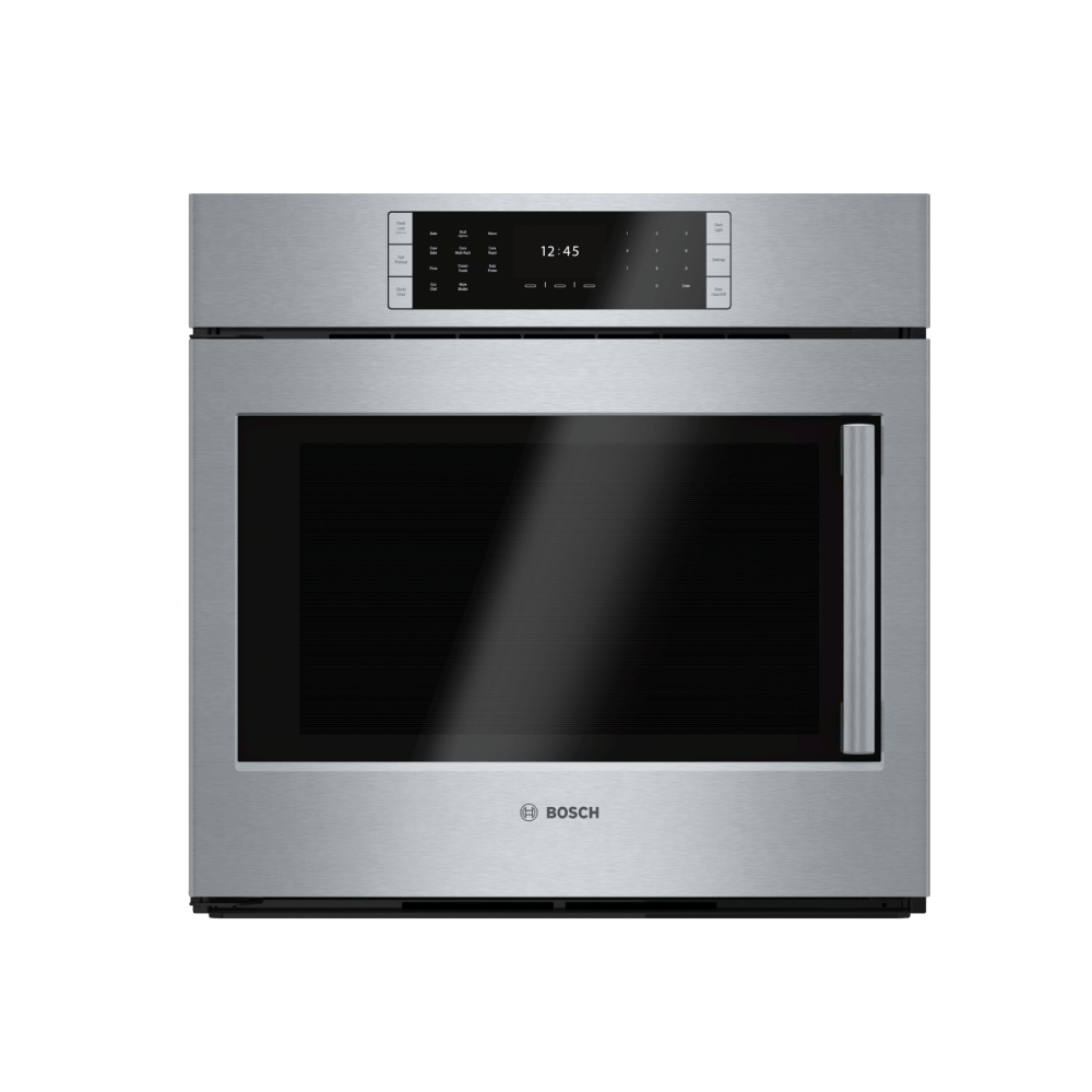 Bosch Single Left Side Opening Wall Oven, 30″/76 cm, 800 Series, Stainless Steel