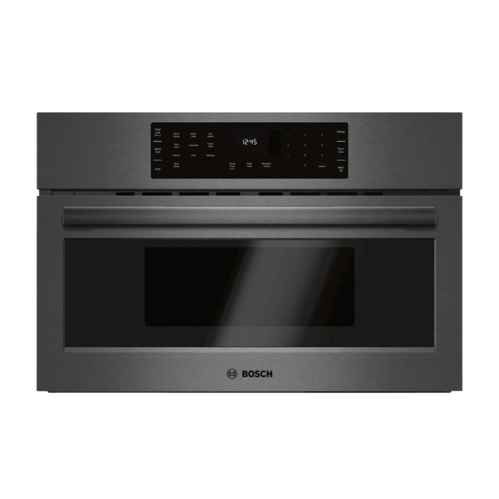 Bosch Speed/Convection Microwave Oven, 30″/76 cm, 800 Series, Black Stainless Steel