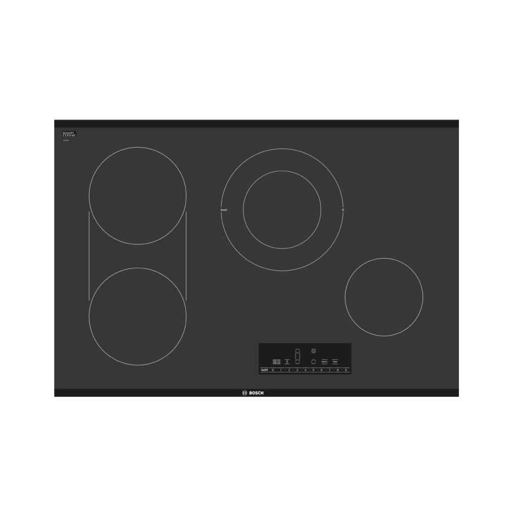 Bosch Tope de Cocina Eléctrico, 30″/76 cm, Serie 800, Negro