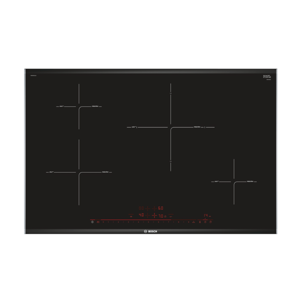 Bosch Induction Cooktop, 31.5″/80 cm, 8 Series, Black