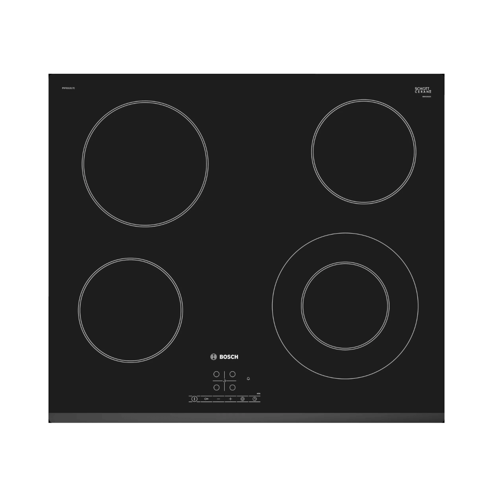 Bosch Electric Cooktop, 24″/60 cm, 4 Series, Black