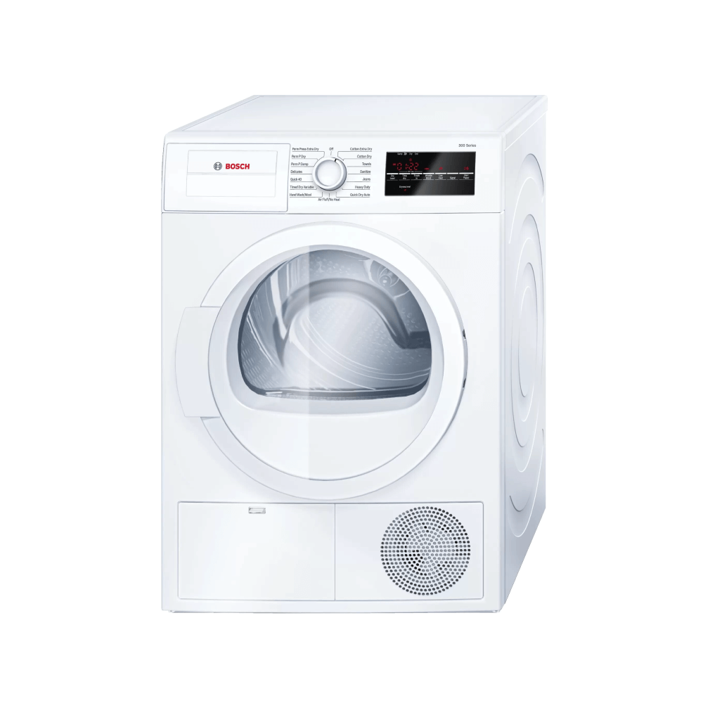 Bosch Compact Front-Load Condensation Dryer, 24″/60 cm, 300 Series, White