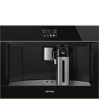 Smeg Dolce Stil Novo Automatic Coffee Machine, 24″/60 cm, Black