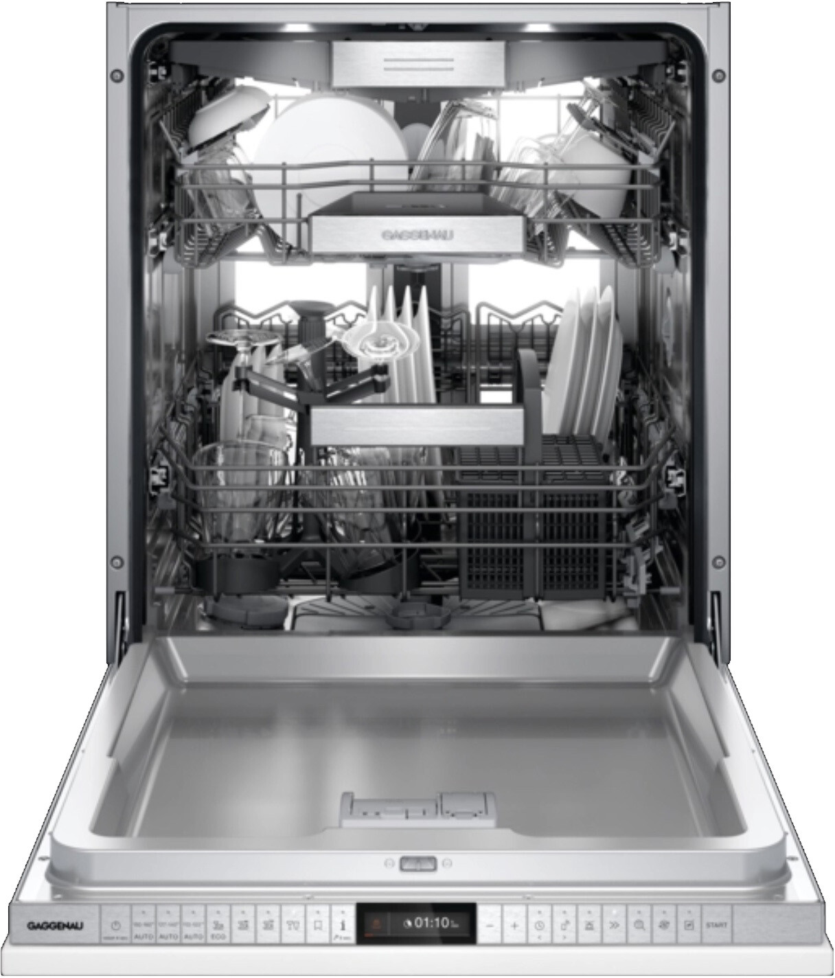 Gaggenau Fully Integrated Dishwasher – Euro Tub, 24″/60 cm, 400 Series, Custom Panel