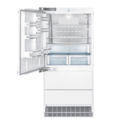 Liebherr Refrigerador y Congelador Abajo Empotrable con Fabricador de Hielo, 36″/90 cm, Panelable