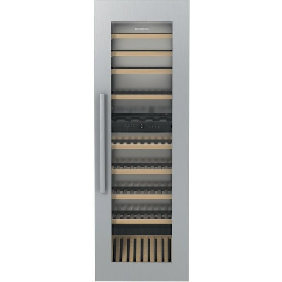 Liebherr Fully Integrated Dual Zone Wine Cooler, 24″/60 cm, Glass Door with Custom Panel Frame