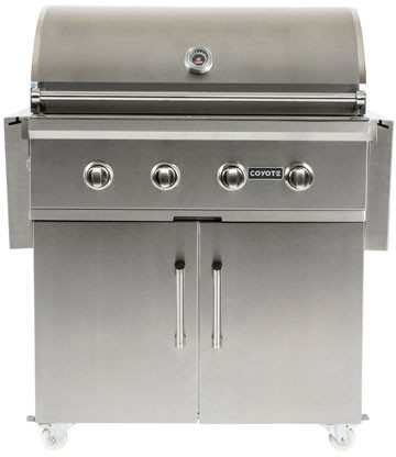 Coyote Grill Cart for 36″ Gas Grills, Stainless Steel