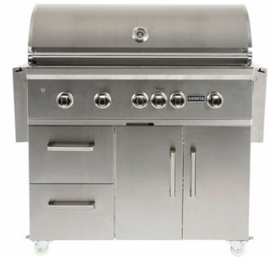 Coyote Grill Cart for 42″ Gas Grills, Stainless Steel