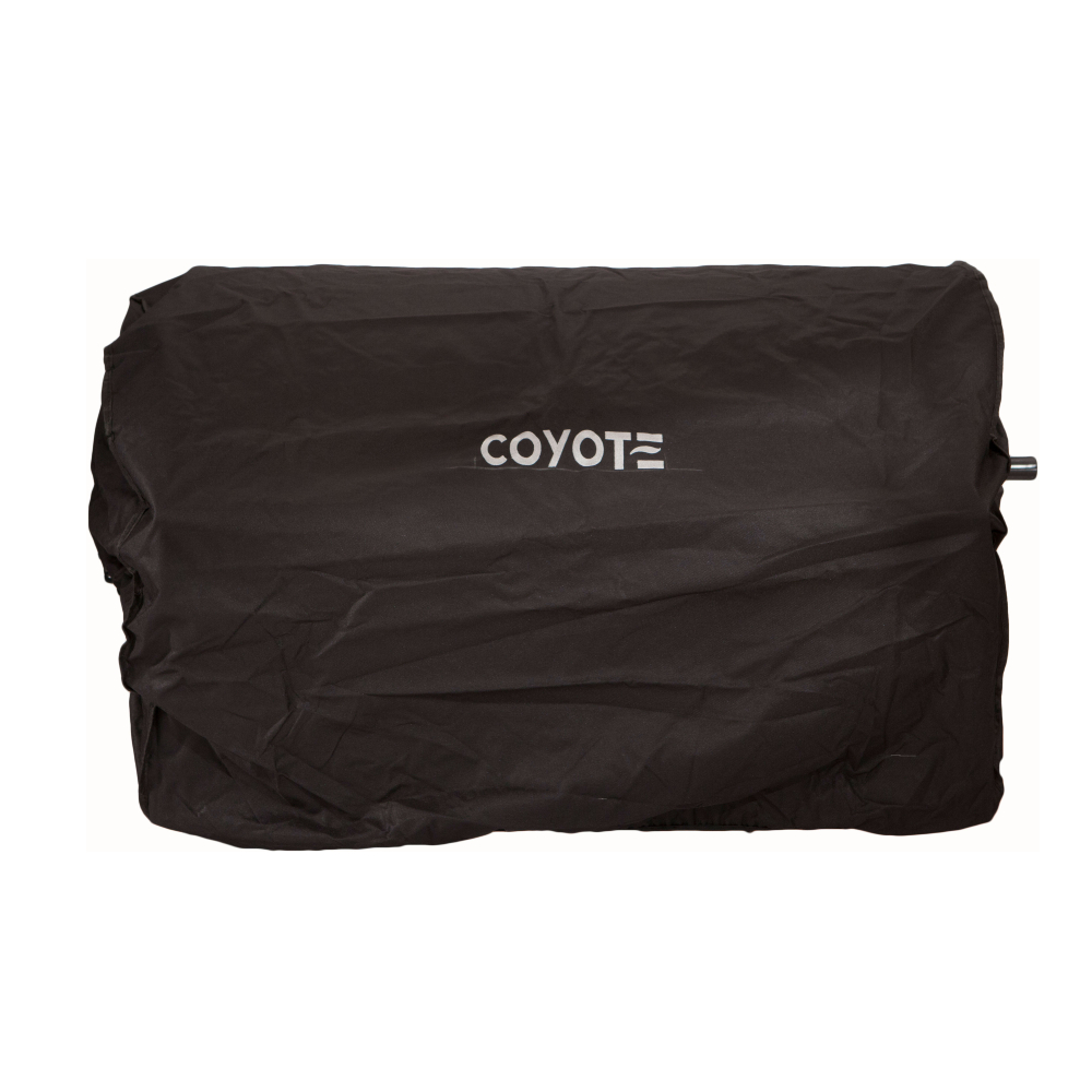 Coyote Cobertor de Parrilla Empotrable de 36″, Vinilo Negro