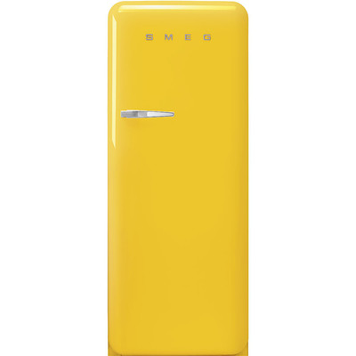 Smeg 50’s Style Refrigerator with Ice Compartment, 24″/60 cm, Right Hinge, Yellow