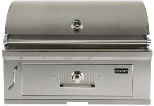 Coyote Charcoal Grill,  36″/90 cm, Stainless Steel