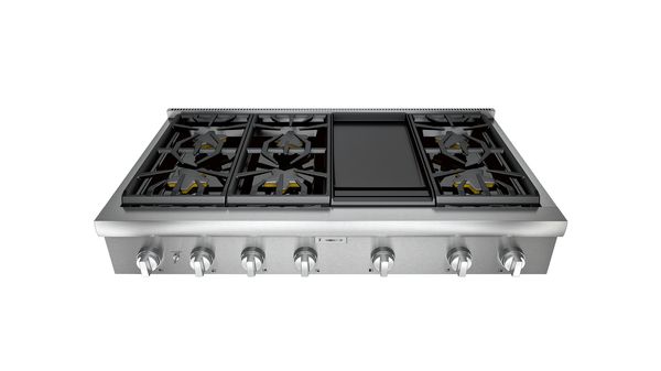 Thermador Gas Rangetop with Griddle, 48”/120 cm, Professional Series, Stainless Steel