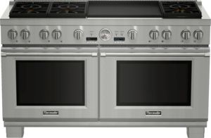 Thermador Dual Fuel Professional Range, 60″/152 cm, Pro Grand Professional Series, Stainless Steel