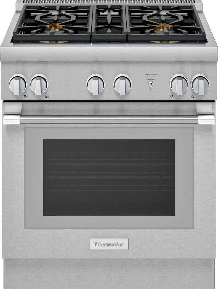 Thermador All-Gas Freestanding Range, 30″/76 cm, Pro Harmony Professional Series, Stainless Steel