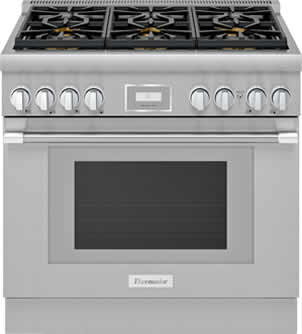 Thermador Gas Professional Range, 36″/90 cm, Pro Harmony Professional Series, Stainless Steel