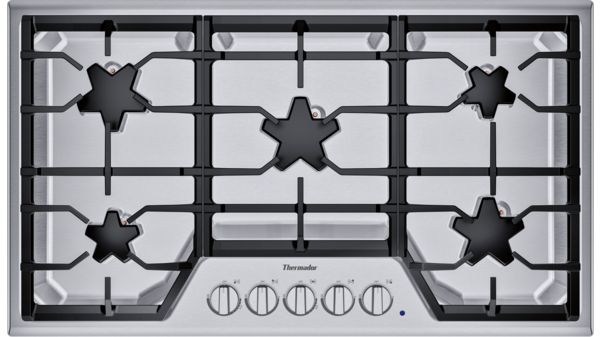 Thermador Gas Cooktop, 36”/90 cm, Masterpiece Series, Stainless Steel
