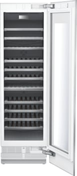 Thermador Built-In Wine Cooler, 24″/60 cm, Freedom Collection, Glass Door and Custom Panel Frame