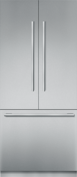 Thermador Refrigerador de Puerta Francesa y Congelador Abajo, 36»/90 cm, Colección Freedom, Acero Inoxidable