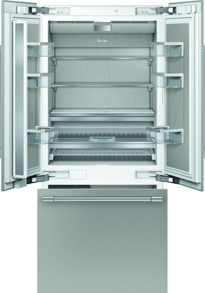 Thermador Built-In French Door Bottom Freezer Refrigerator, 36”/90 cm, Freedom Collection, Custom Panel