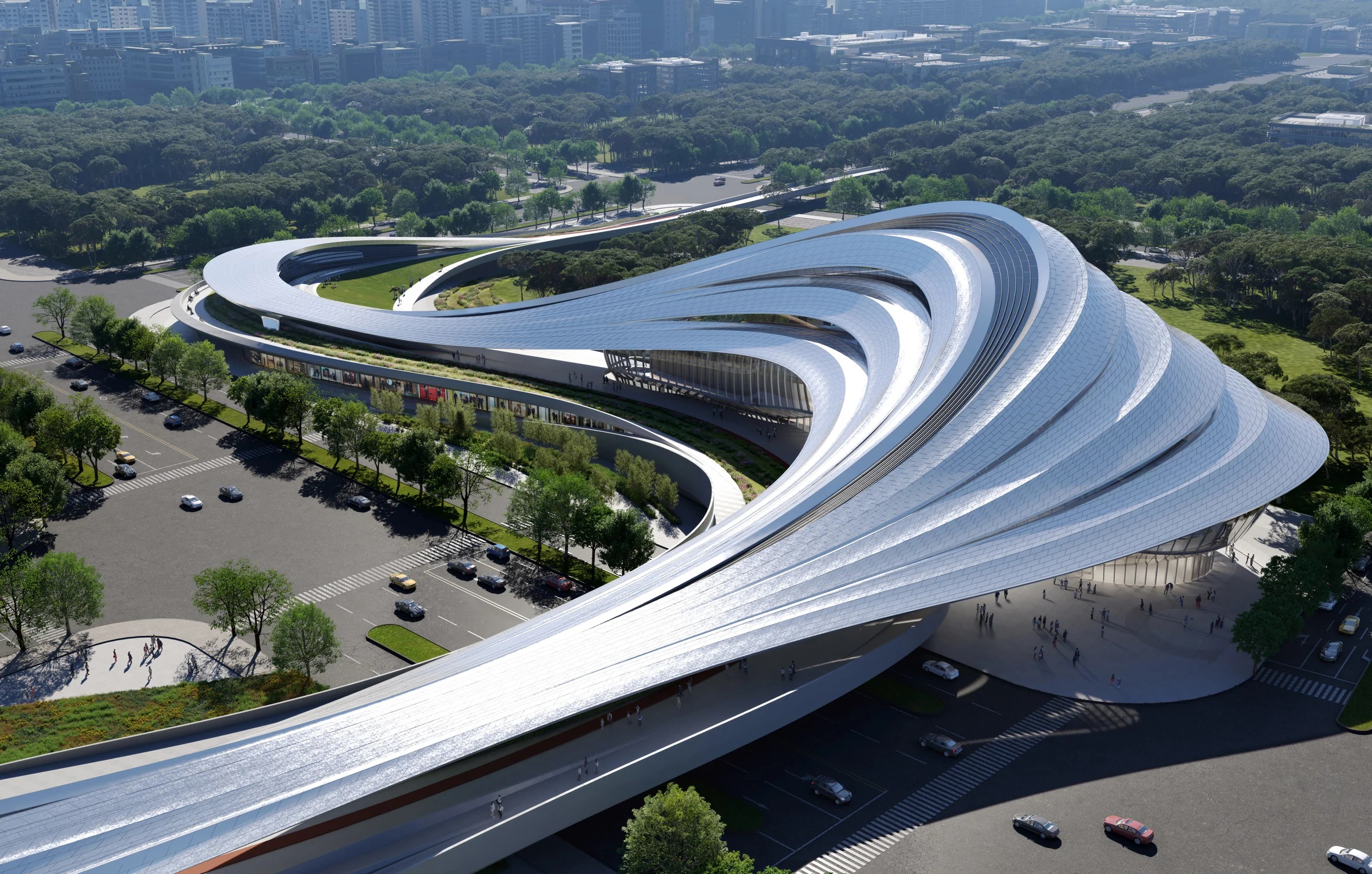 jinghe new city culture art centre zaha hadid architects Imagen by ATCHAIN.