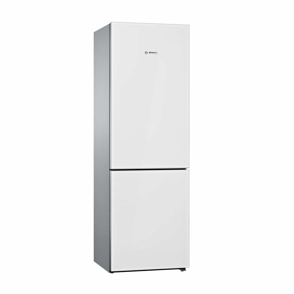 Bosch Refrigerador con Congelador Inferior, 24″/60 cm, Serie 800, Vidrio Blanco