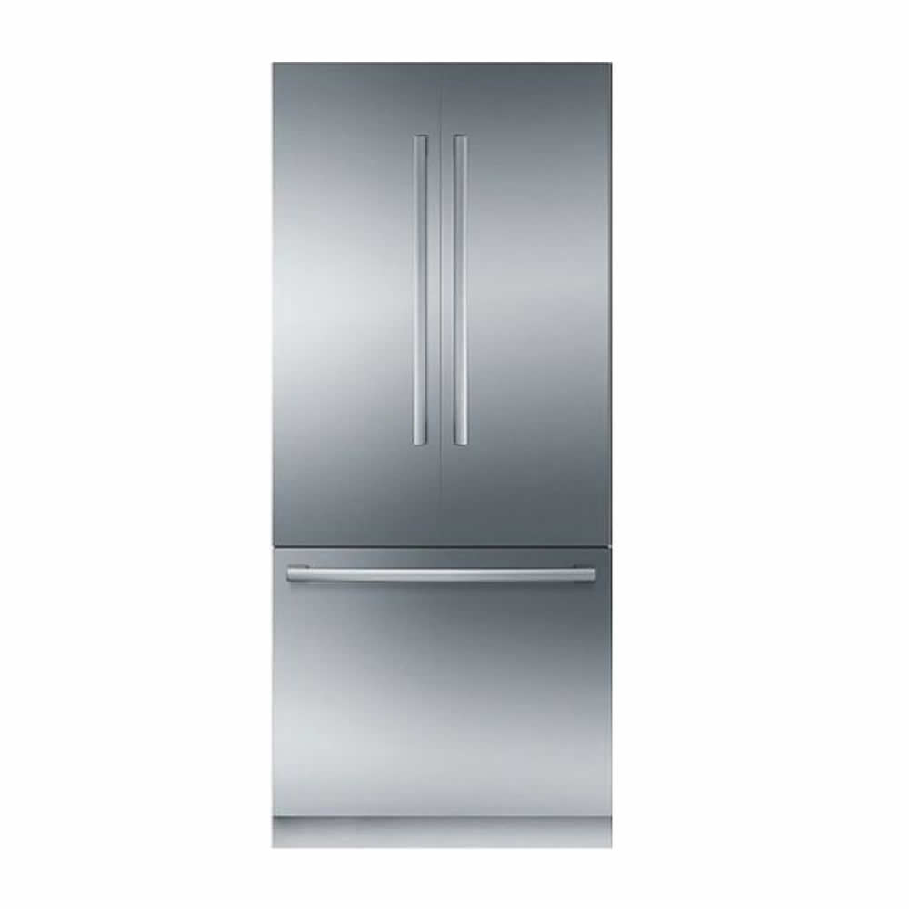 Bosch Refrigerador de Puerta Francesa y Congelador Inferior, 36″/90 cm, Serie Benchmark, Acero Inoxidable