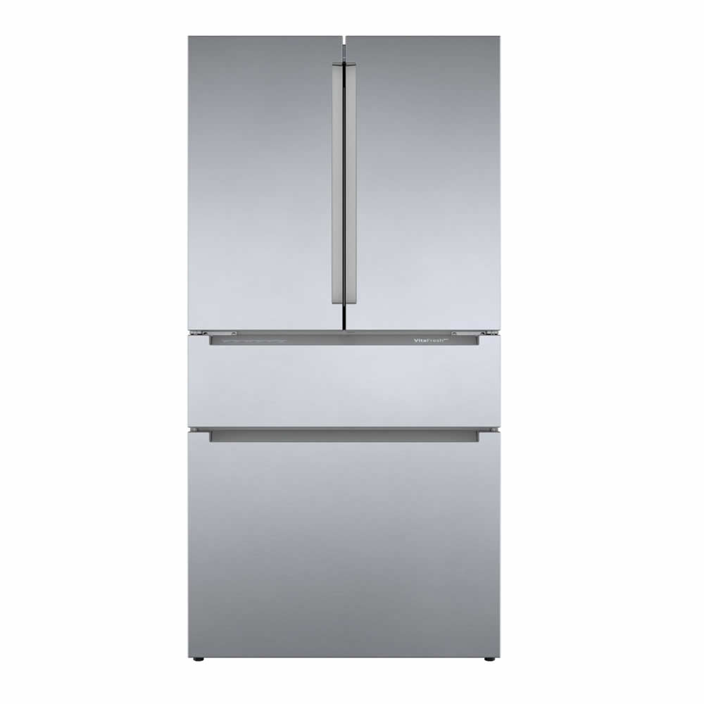 Bosch French Door Bottom-Freezer Refrigerator, 36″/90 cm, 800 Series, Stainless Steel