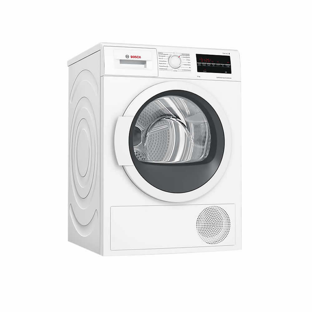 Bosch Compact Front-Load Condensation Dryer, 24″/60 cm, 6 Series, White