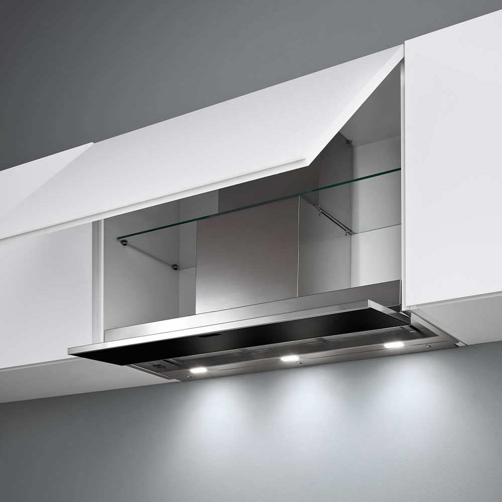 Falmec Move Under Cabinet Hood, 36″/90cm, Design Collection, Stainless Steel and Black